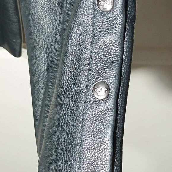 Women’s Milwaukee Leather Diamond Label Rider Chaps Pants Sz S Purple Wings - Picture 9 of 16